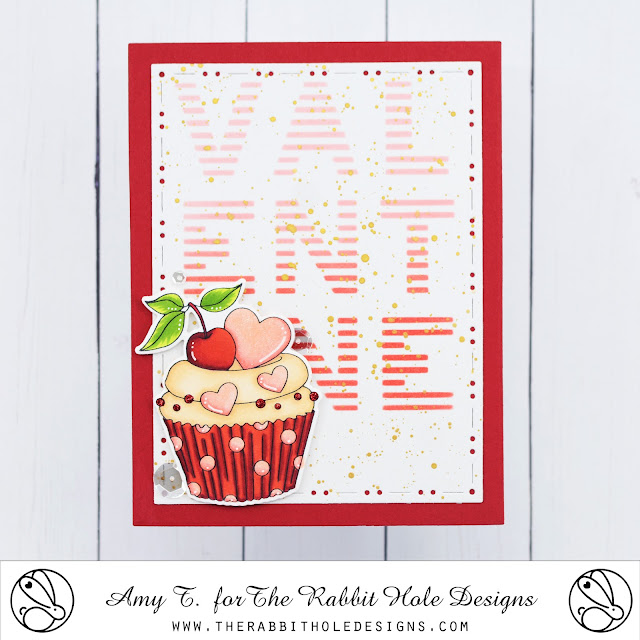 Sweet Wishes Stamp and Die Set illustrated by Agota Pop, You've Been Framed Die Set, Valentine Stencil by The Rabbit Hole Designs #therabbitholedesignsllc #therabbitholedesigns #trhd