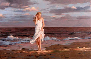 On the beach, Richard S. Johnson