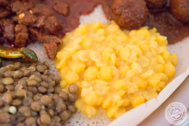 image of Yater Kik Alicha at Awash Ethiopian restaurant in Brooklyn, New York