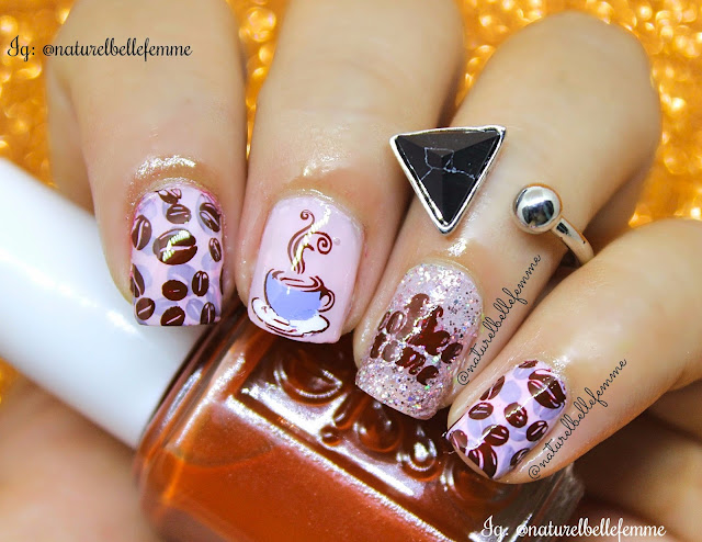 coffee nail art