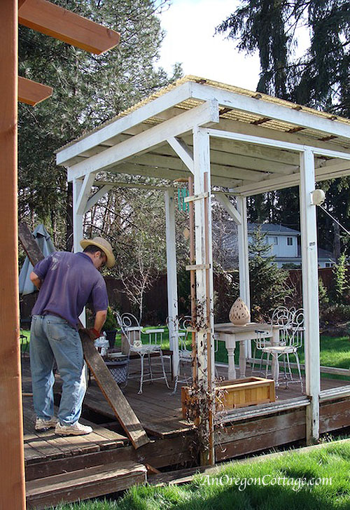 Backyard Gazebo Progress | An Oregon Cottage