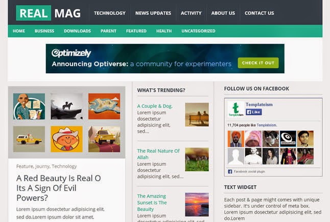 Realmag Responsive Blogger Template