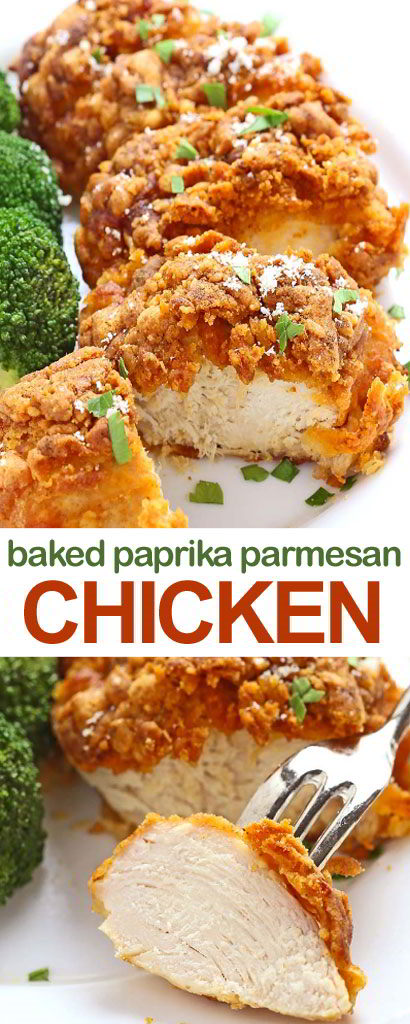 Baked Paprika Parmesan Chicken