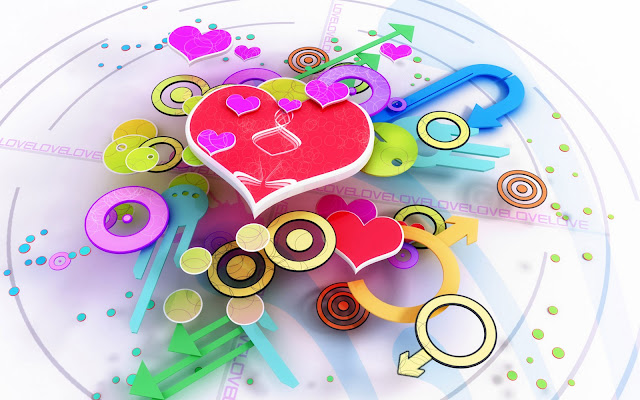 3D Abstract Love Pictures