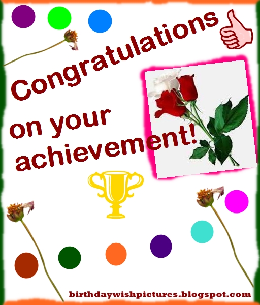 Congratulations on your achievement!