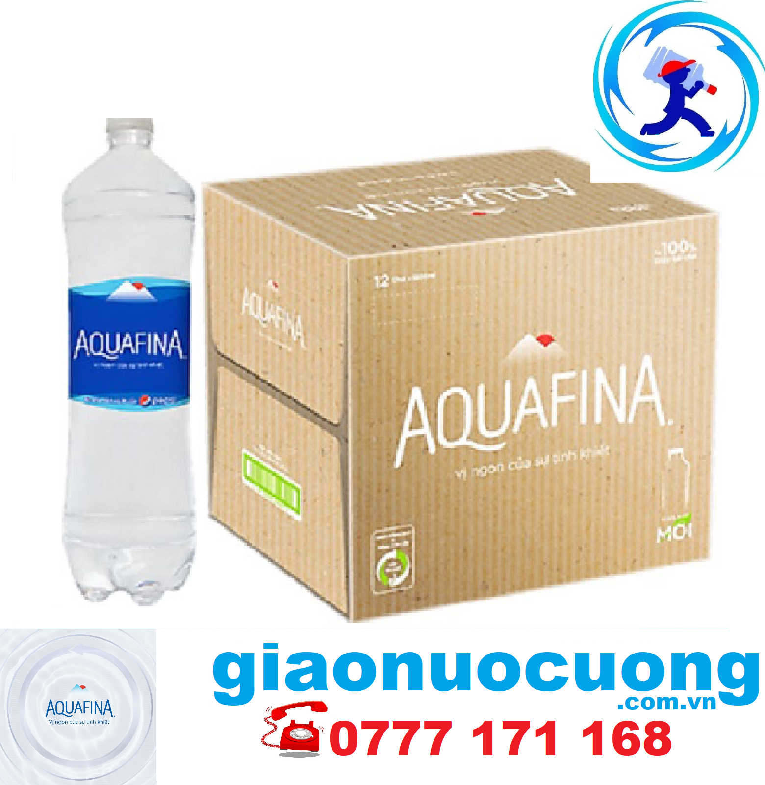 Aquafina 1.5L- Thùng 12 chai