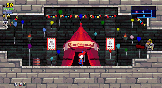 Rogue Legacy clown carnival tent challenge