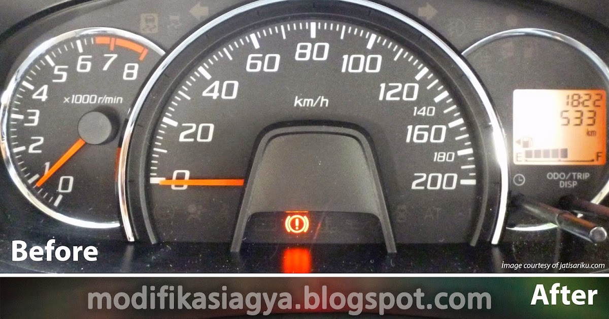  Modifikasi  Toyota Agya Speedometer  Optitron dan Ganti 