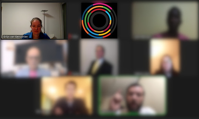 Screenshot of a zoom meeting