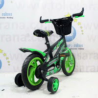 12 morison eva sepeda anak bmx green