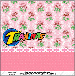 Shabby Chic with Pink Roses: Free Printable Candy Bar Labels.