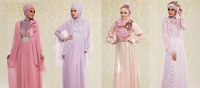 5 Model  Baju Pesta  Muslimah Terbaru Desain Modern