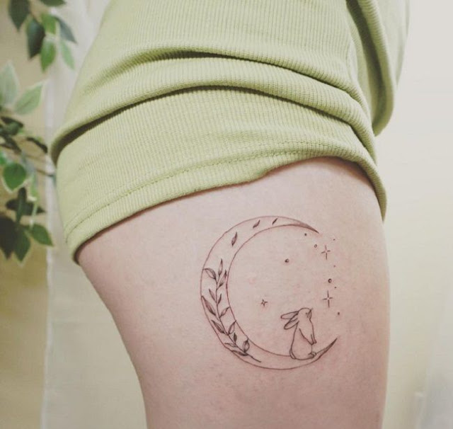 25 ideias fofas de tatuagens de coelhos para mulheres
