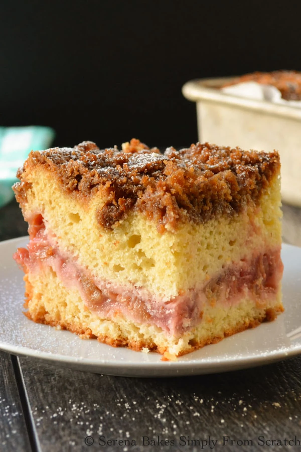 Strawberry Rhubarb Coffee Cake