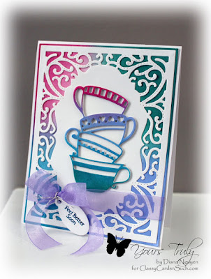 Diana Nguyen, Our Daily Bread Design, Poppystamps, teacup stack