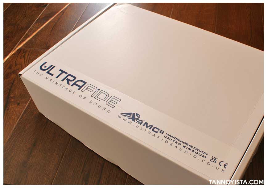 The box of the Ultrafide U500DC Amplifier