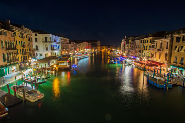 Venezia di notte-Venice by night-Ponte di Rialto-Rialto bridge
