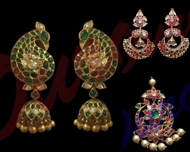 Jhumkas and Pendant by Ouro