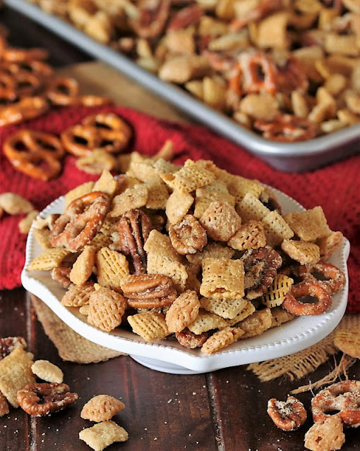 Bowl of Praline Party Mix Image