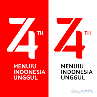  Logo Resmi Hut RI Ke 74  vector cdr BlogoVector