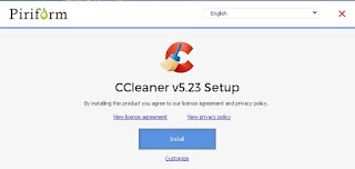 Download and installation of C Cleaner