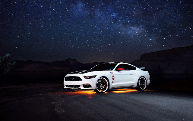 ford mustang white 4k Wallpapers 3840x2400 HD