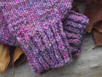 Kinder-Handstulpen "LILAC TWEED"