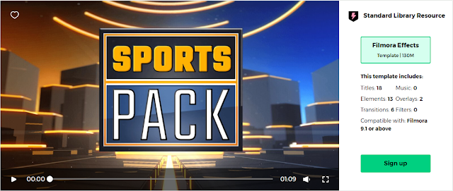 Filmstocks Sports Pack | Free Filmora 9.3 Collection Video Effects