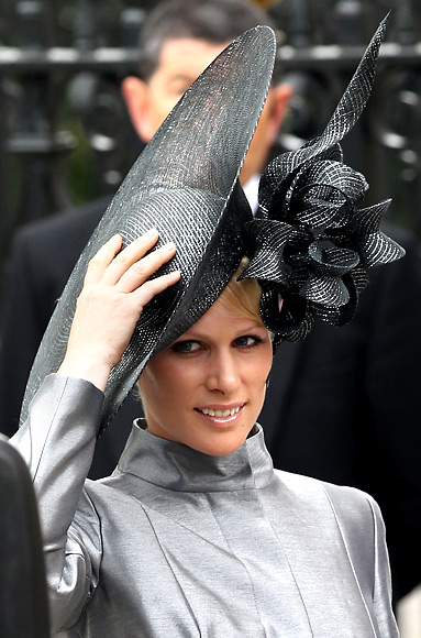 zara phillips wedding outfit. Zara Phillips Hat by Philip