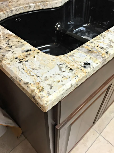 quarter bevel edge granite