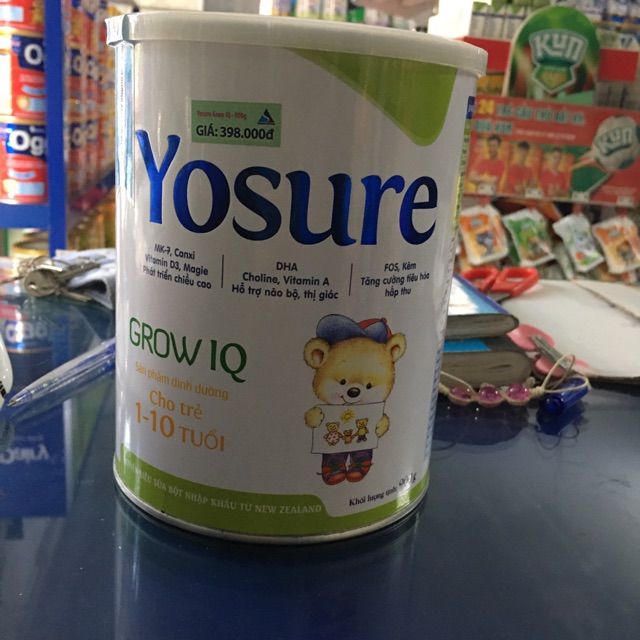 Sữa yosure grow IQ, Yosure pedia, Yosure baby date mới 900g