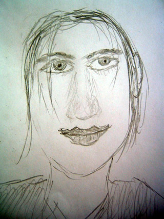 Sketch of Brian Molko