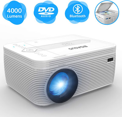 BIGASUO Projector with DVD Player