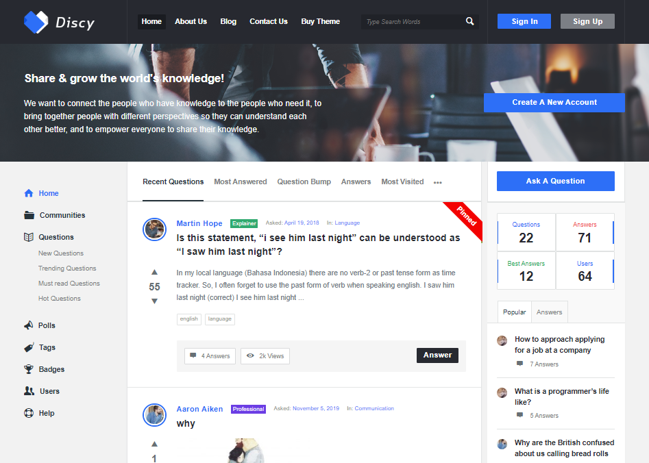 20 Community Forum Website Templates