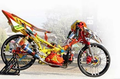 Cara membuat motor drag tercepat, foto motor drag