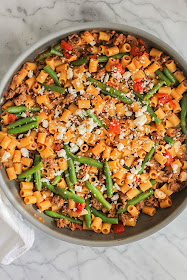 One Pan Greek Beef Pasta | The Chef Next Door