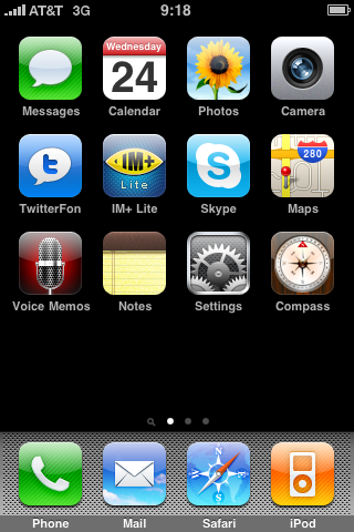 see the iphone 3gs apps on