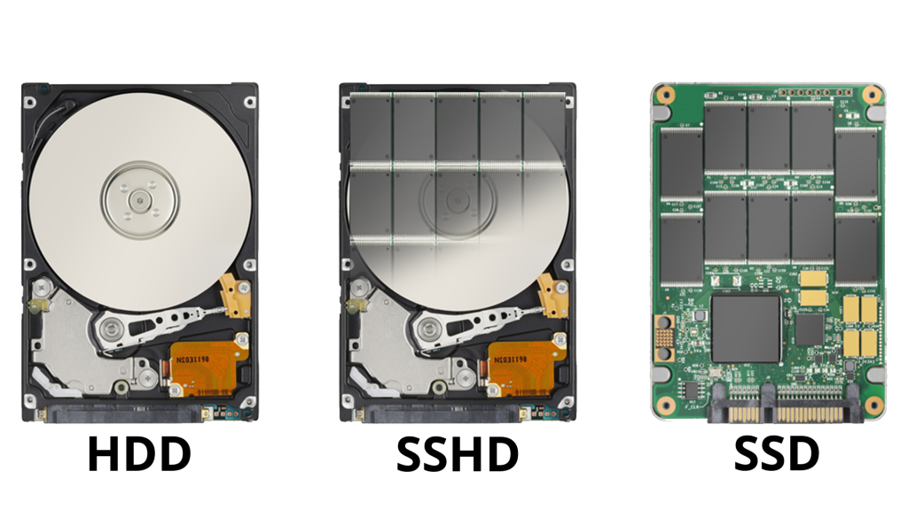 HDD VS SSHD VS SSD