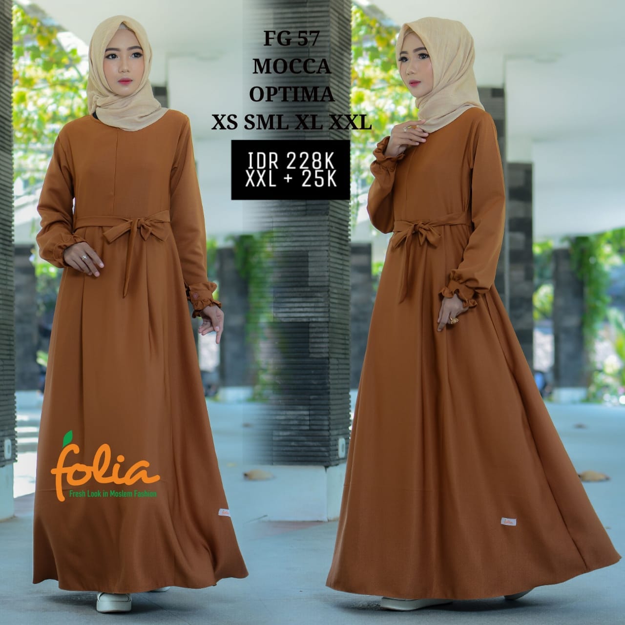 Model Gamis  Folia  Terbaru Gambar Islami