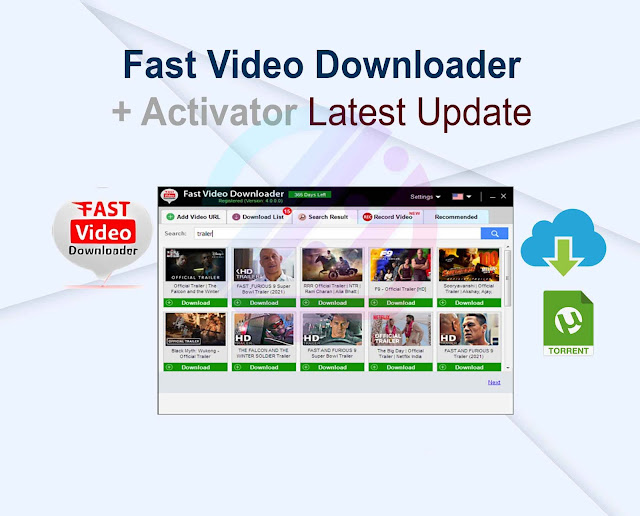 Fast Video Downloader 4.0.0.57 + Activator Latest Update