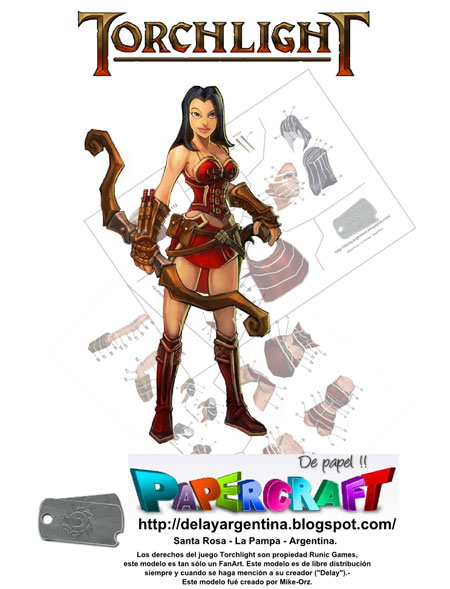 Torchlight Papercraft Vanquisher