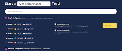 Running a Site Performance Test through WebPageTest with Simple Configuration