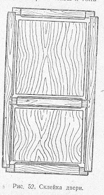 Склейка деревянной двери