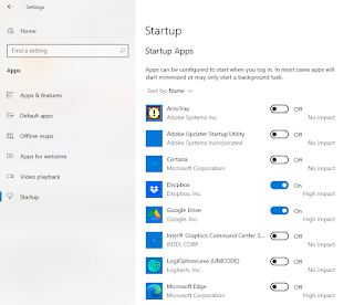 Setting Startup Apps in Windows