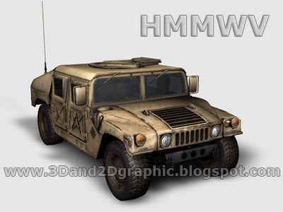3D Model - HMMWV Military Vehicle