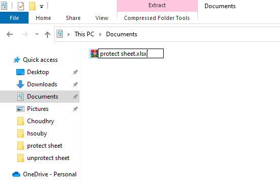 الغاء حماية ورقة Excel