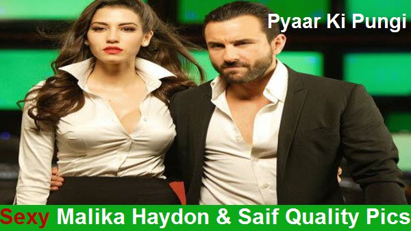 Sexy Malika Haydon and Saif Ali Khan Hot Quality Pics from Pyaar Ki Pungi Song  | Agent Vinod
