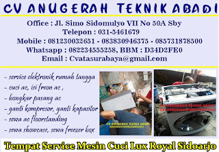 Tempat Service Mesin Cuci Lux Royal Sidoarjo 