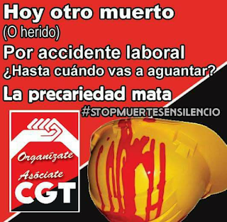 Resultado de imagen de la precariedad laboral mata CGT