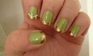 Gold & Green St. Patty's Day Nails